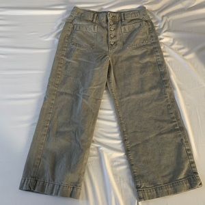 American Eagle Green wide leg pants